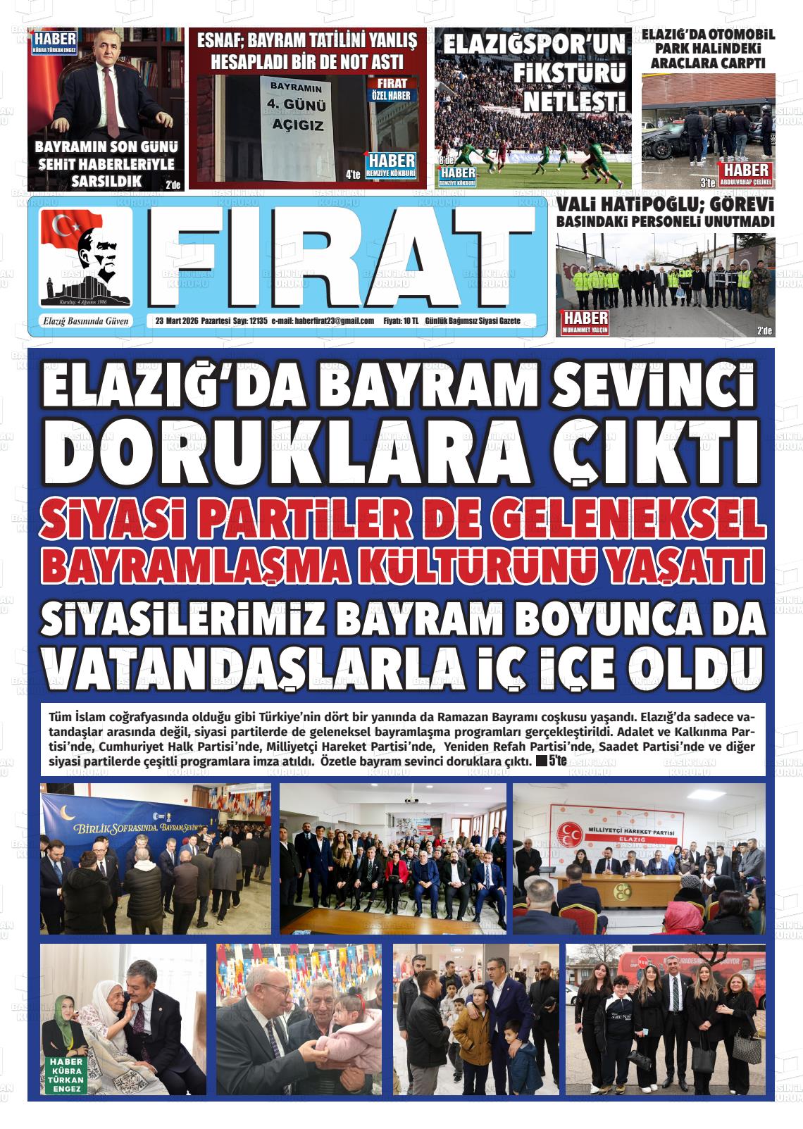 Elazig Firatgazetesi 23.03.2026
