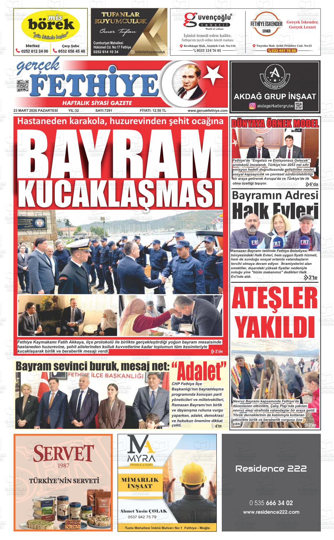 Mugla Gercekfethiye 23.03.2026