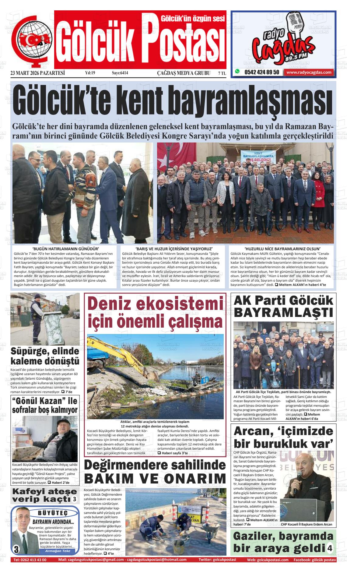 Kocaeli Golcukpostasi 23.03.2026