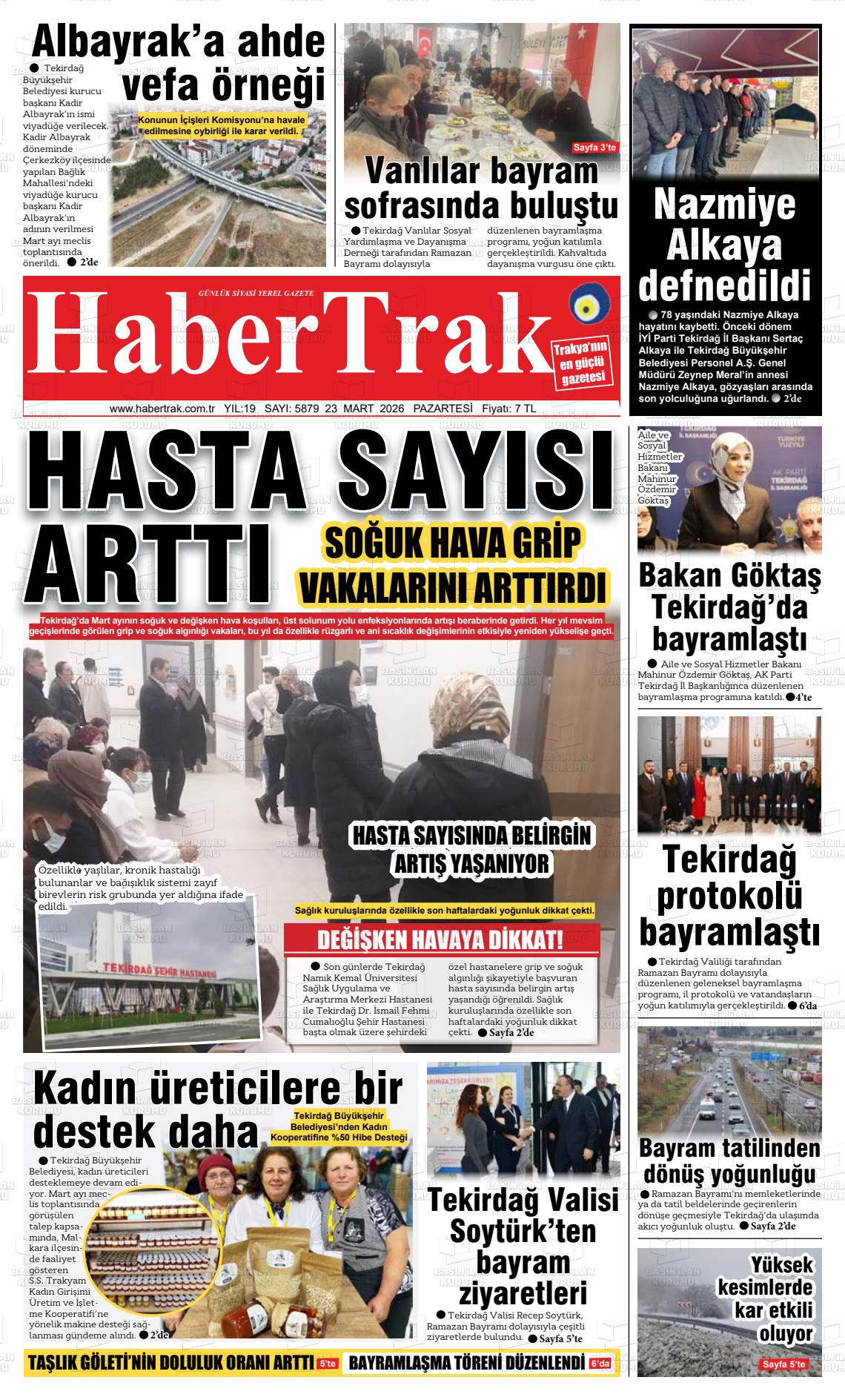 Tekirdag Habertrak 23.03.2026