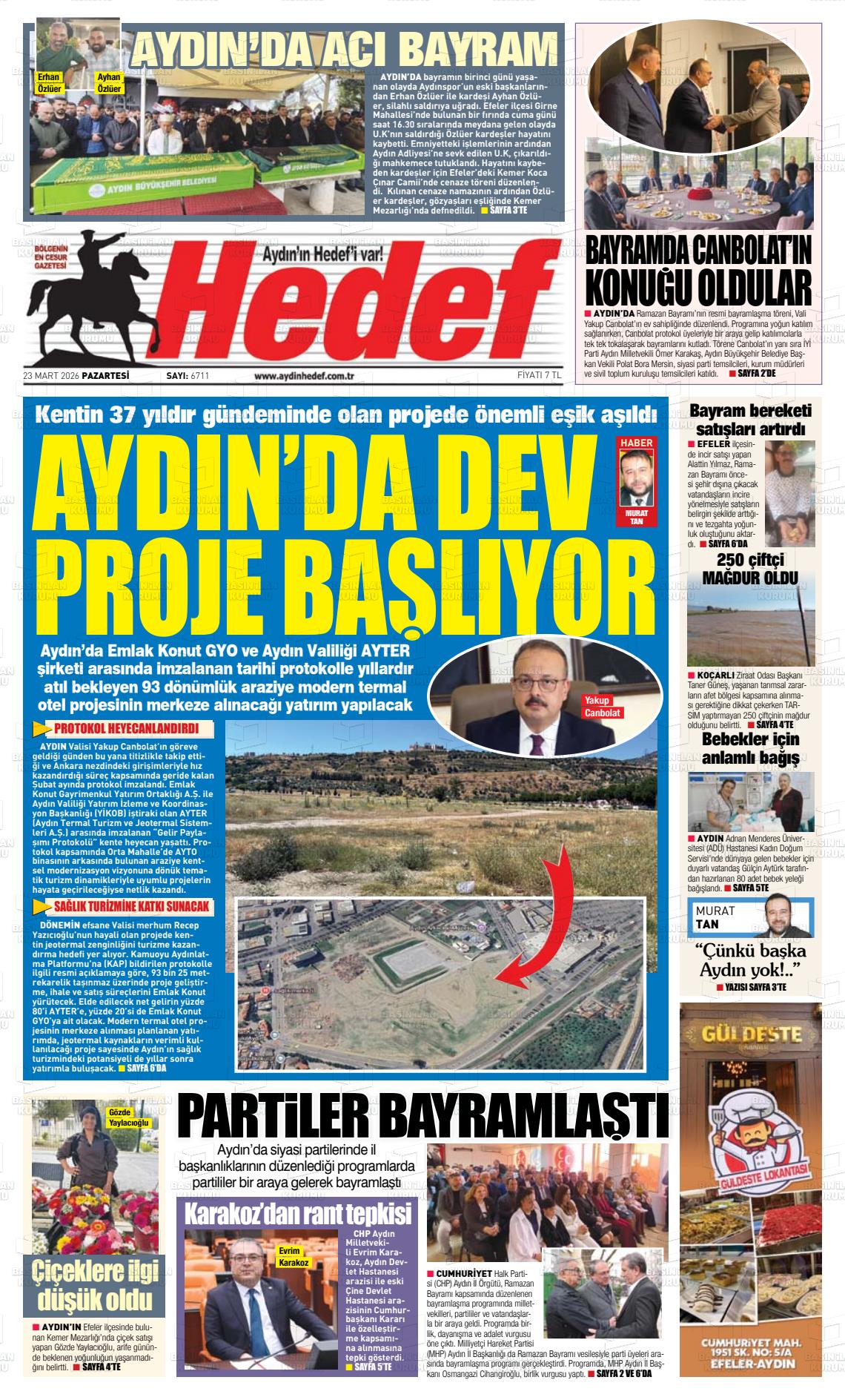Canakkale Hedef 23.03.2026