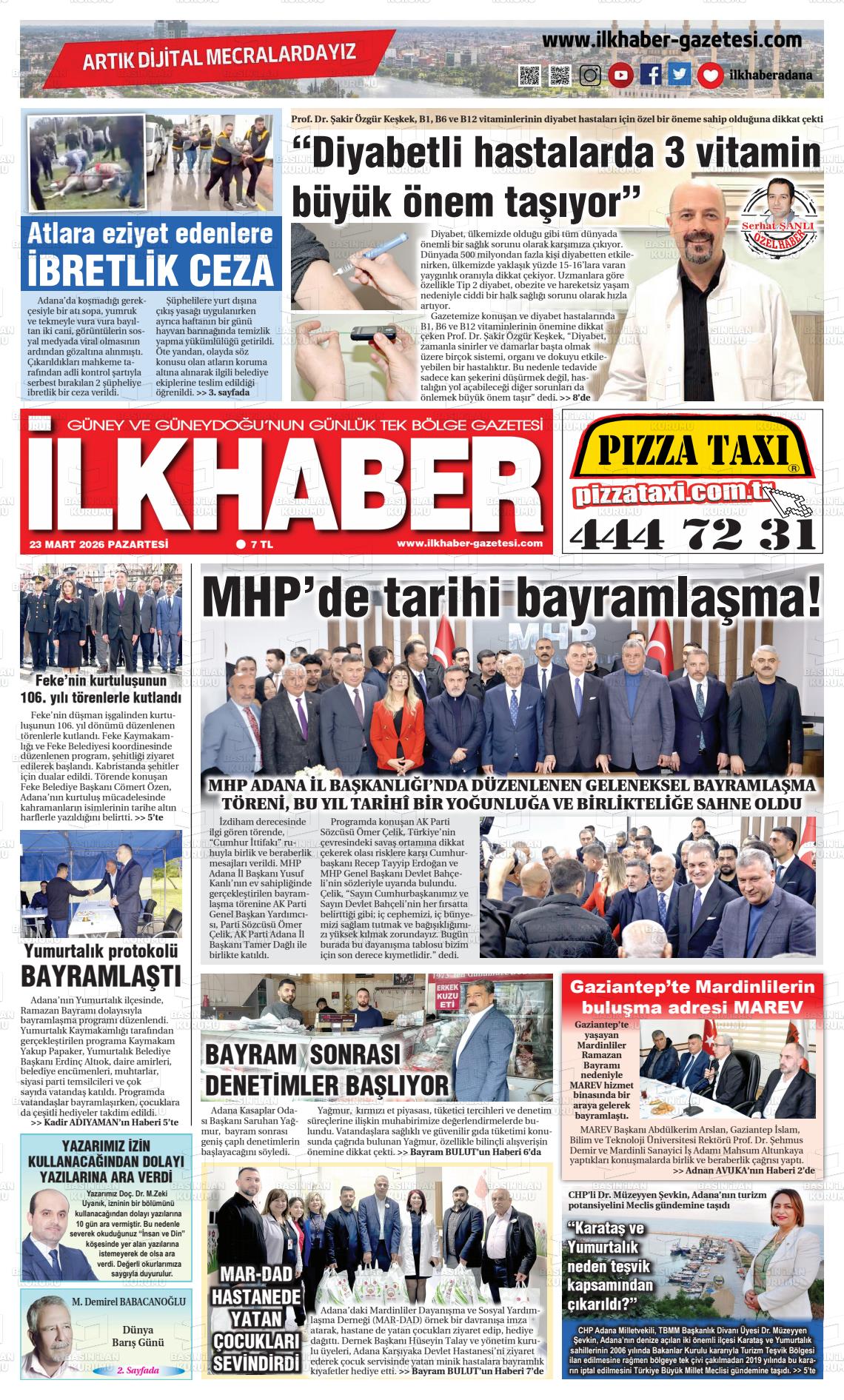 Adana Ilkhaber 23.03.2026