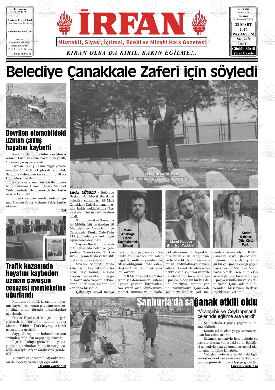 Sanliurfa Irfan 23.03.2026