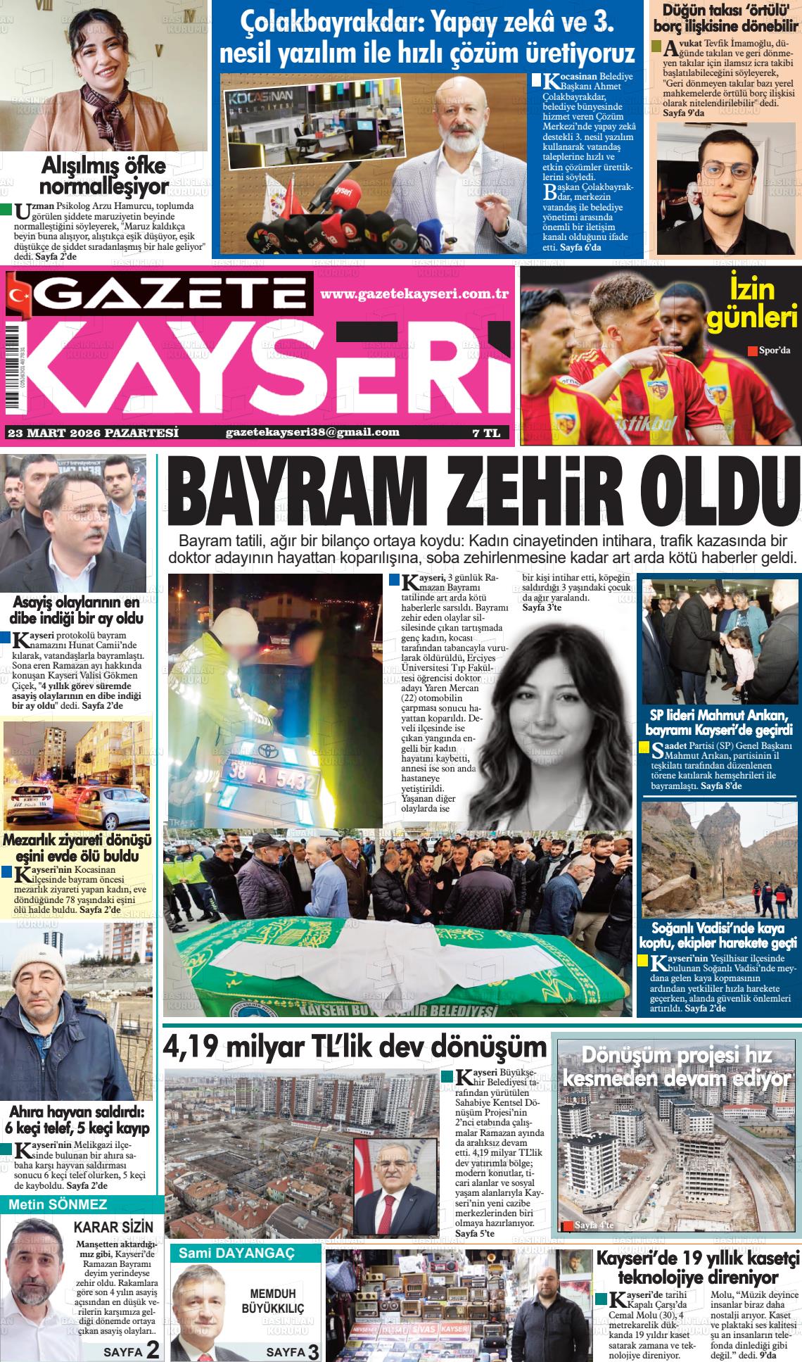 Kayseri Haber 38 23.03.2026