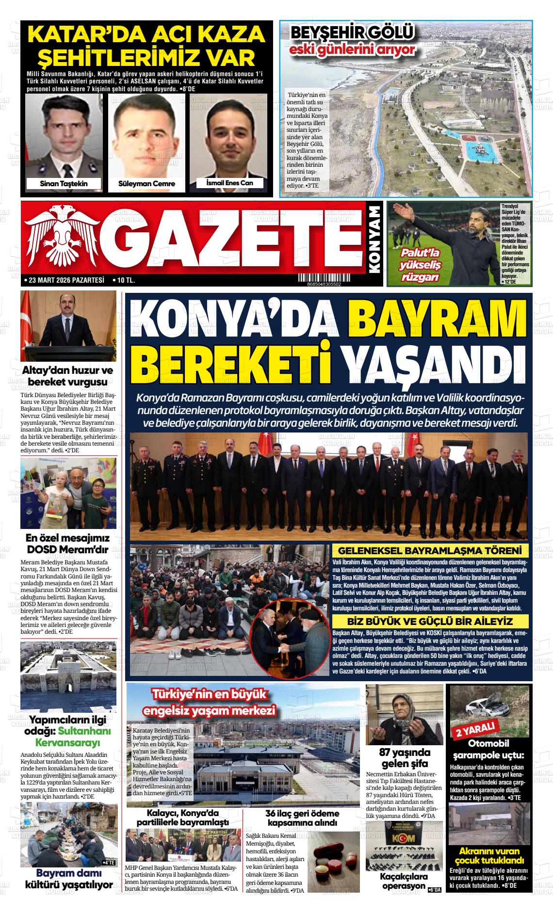 Konya Yenigun 23.03.2026