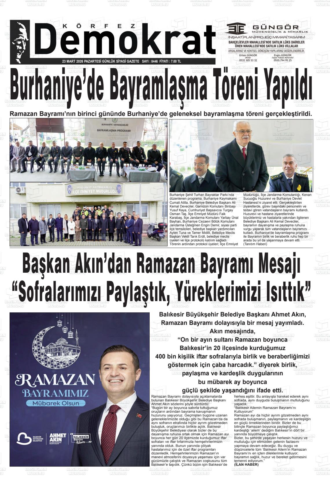Balikesir Korfezdemokrat 23.03.2026