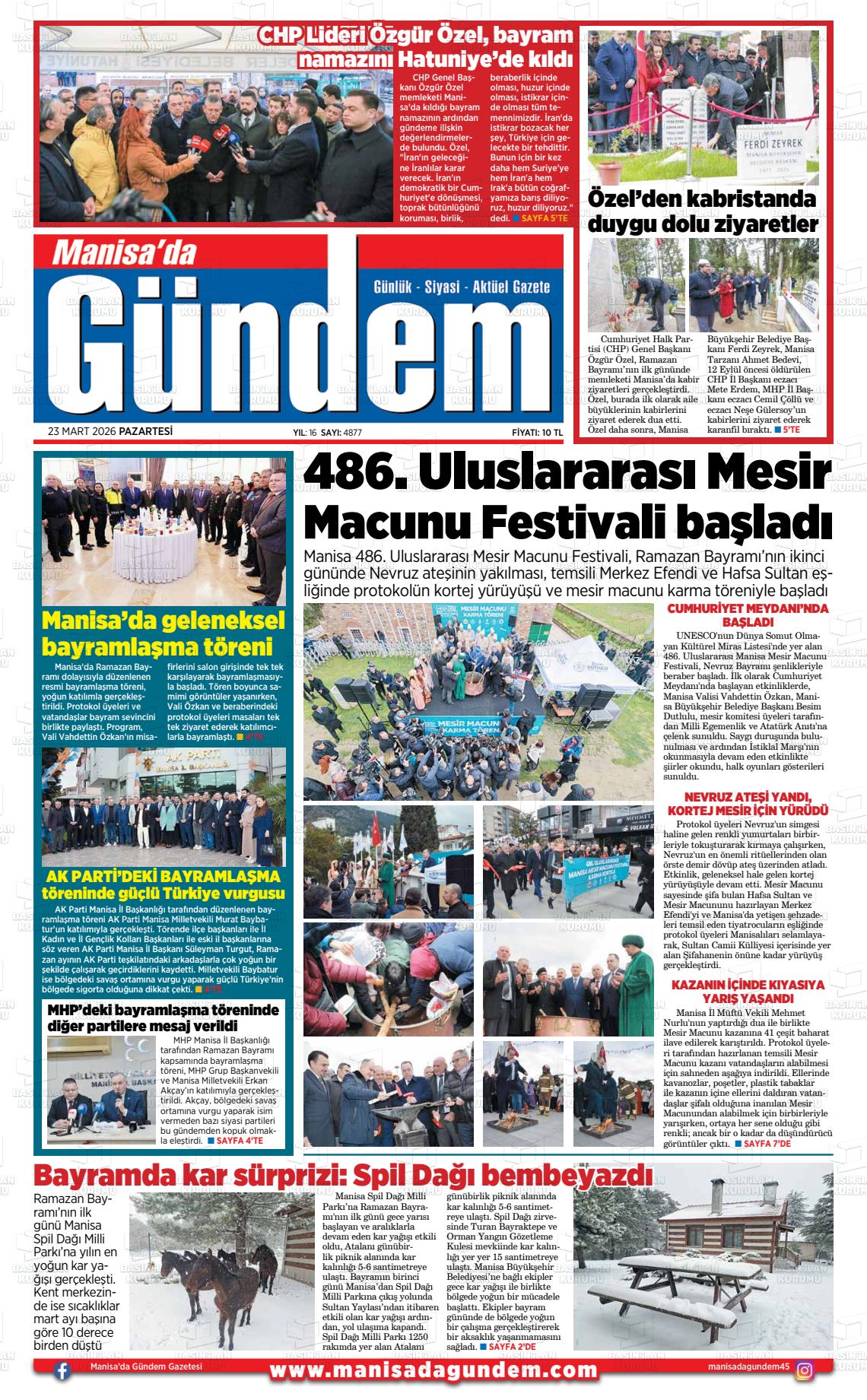 Manisa Dagundem 23.03.2026