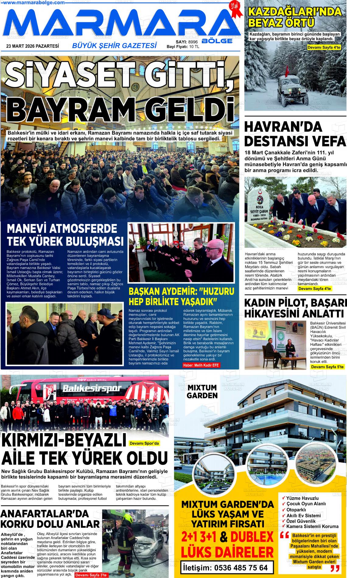 Balikesir Marmarabolge 23.03.2026