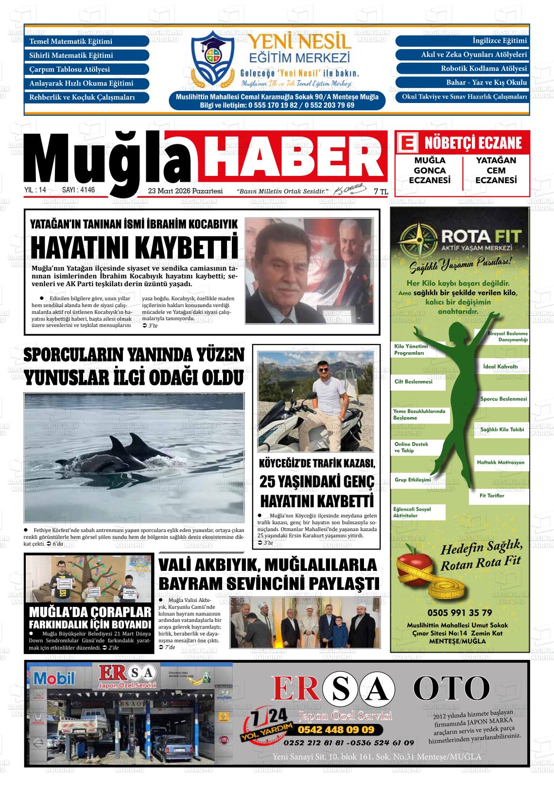 Mugla Haber 23.03.2026