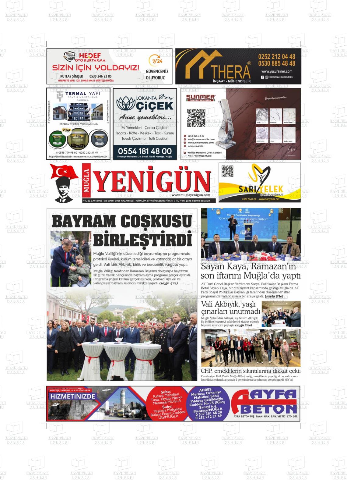 Mugla Yenigun 23.03.2026