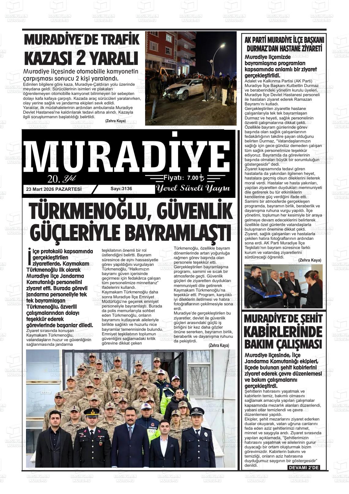 Van Muradiye 23.03.2026
