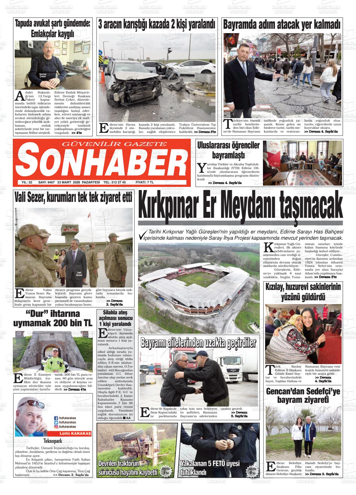 Eskisehir Sonhaber 23.03.2026