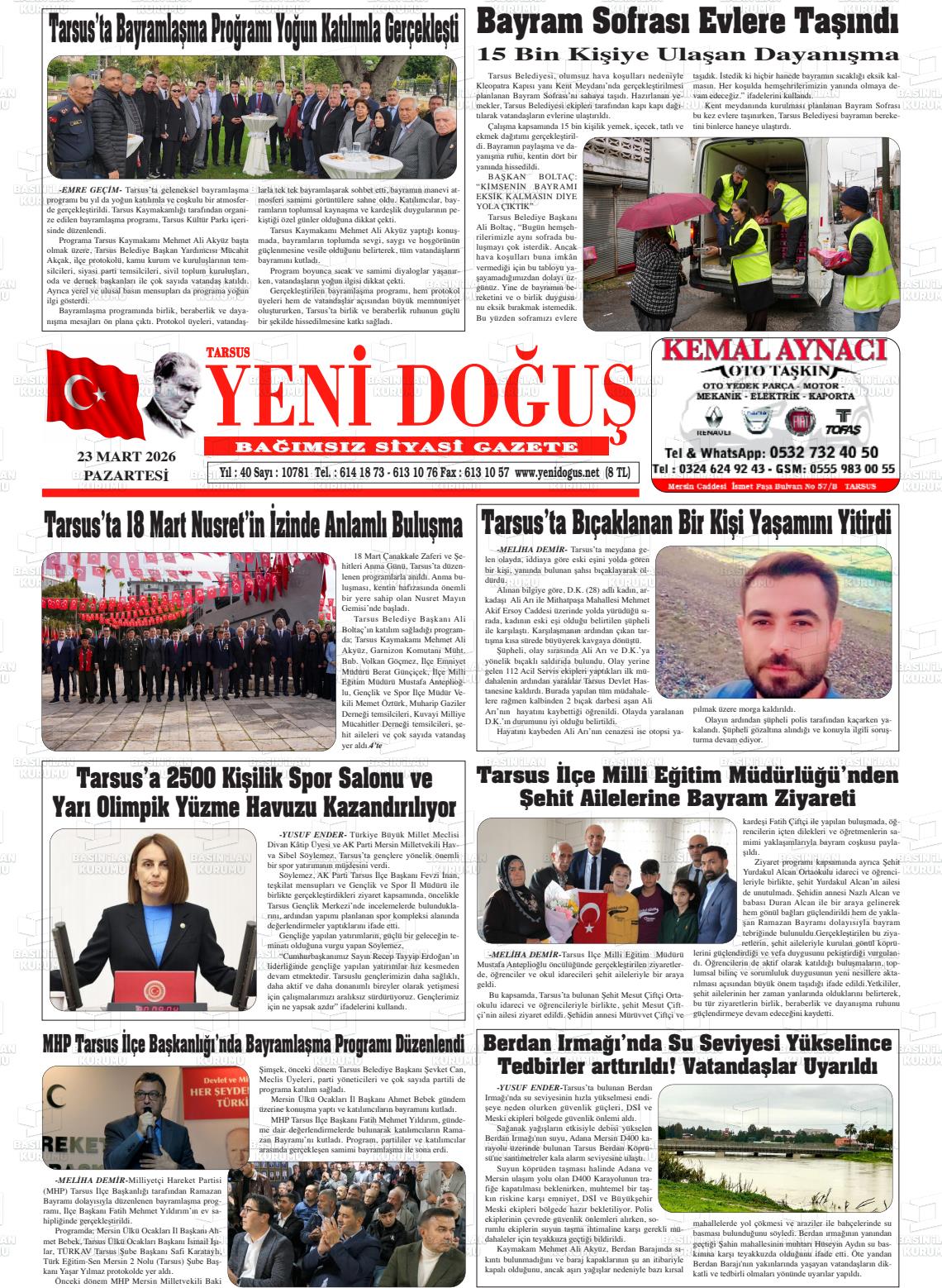 Mersin Tarsusyenidogus 23.03.2026