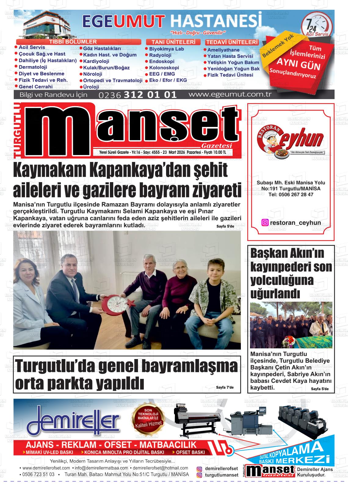 Manisa Turgutlumanset 23.03.2026