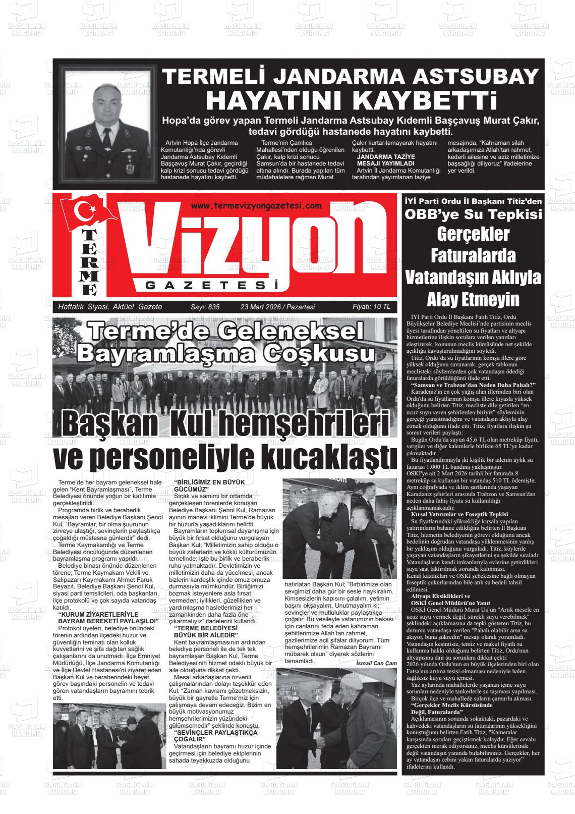 Samsun Vizyonterme 23.03.2026