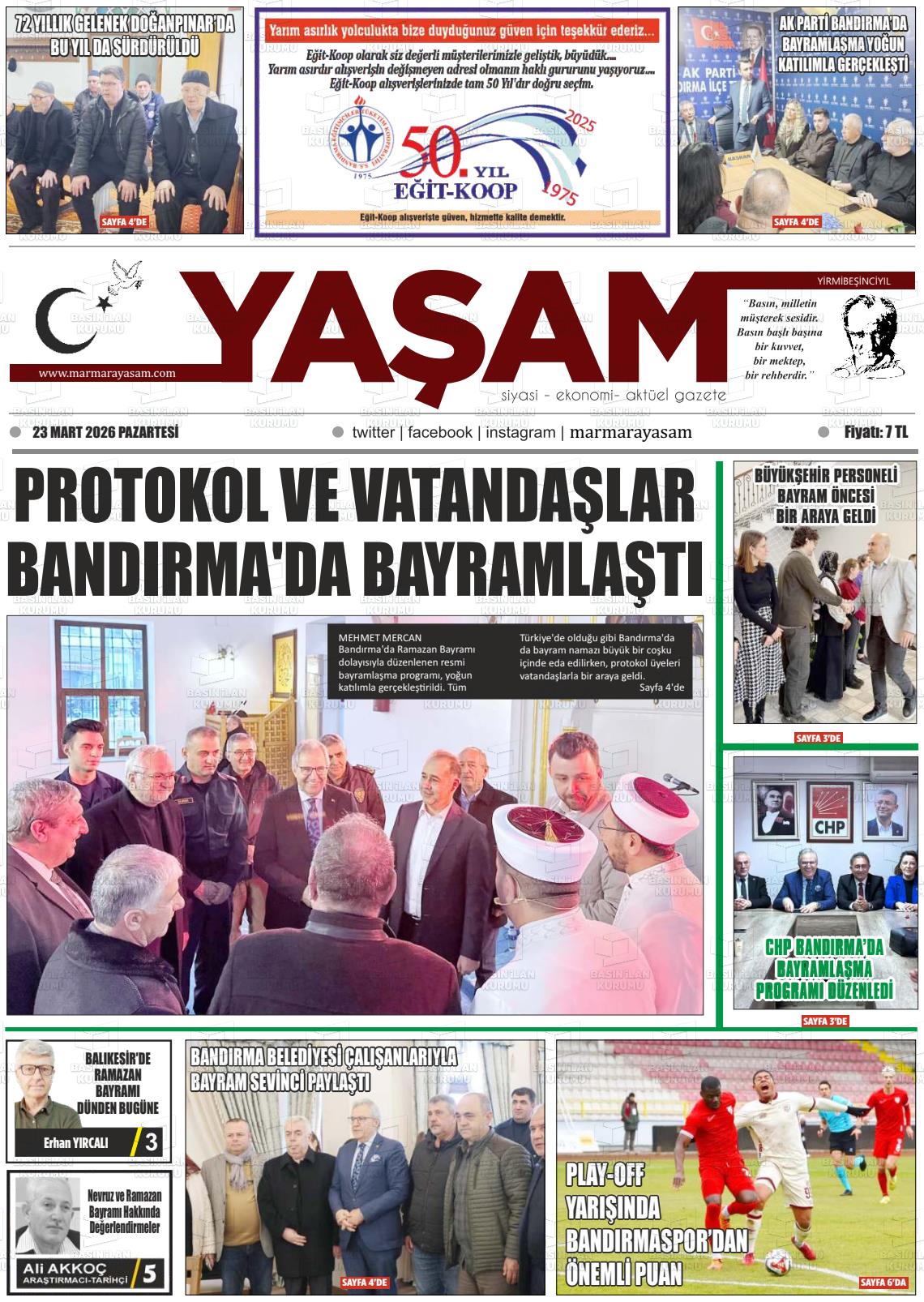 Canakkale Yasam 23.03.2026