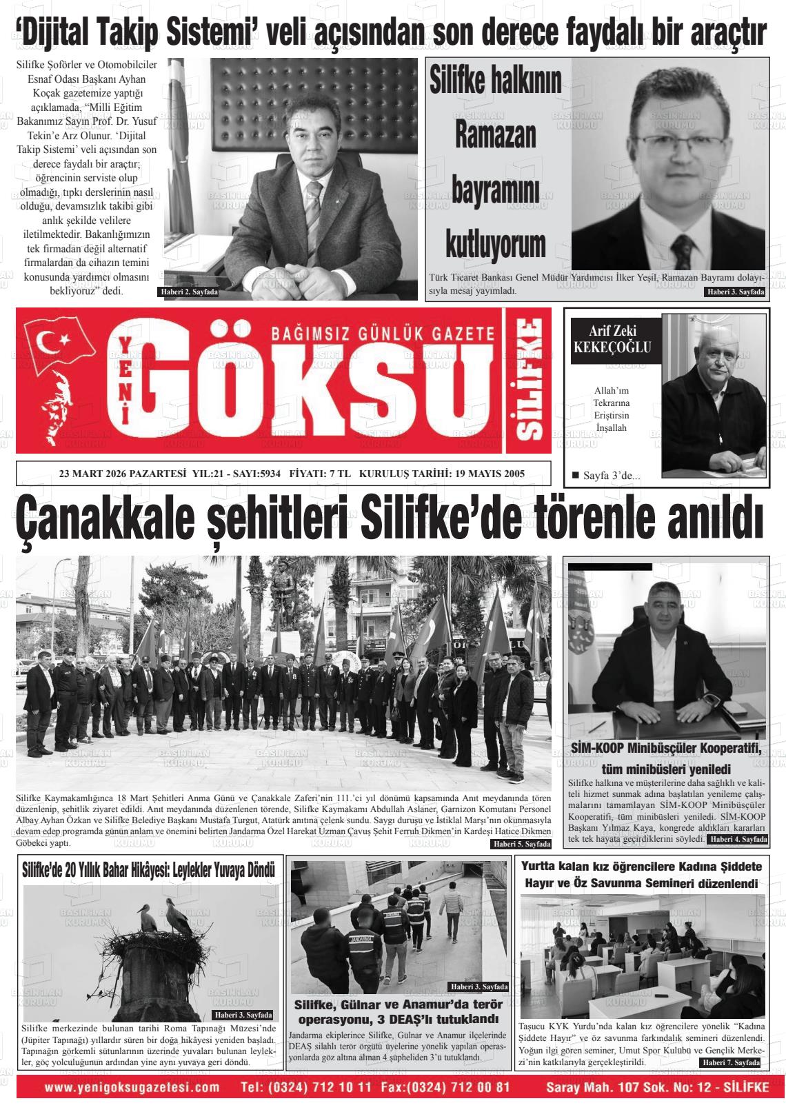 Mersin Yenigoksu 23.03.2026