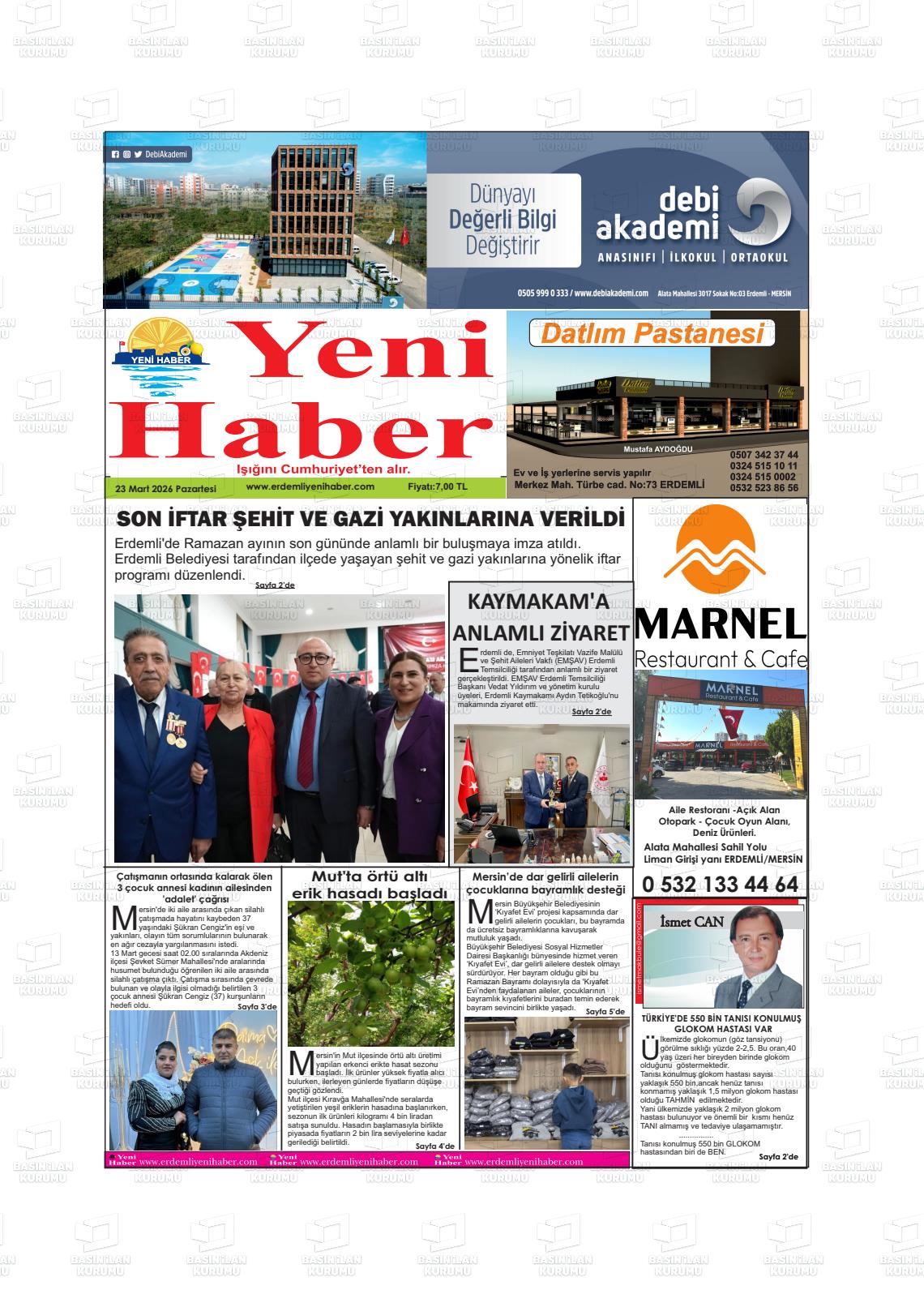 Konya Yenihaber 23.03.2026