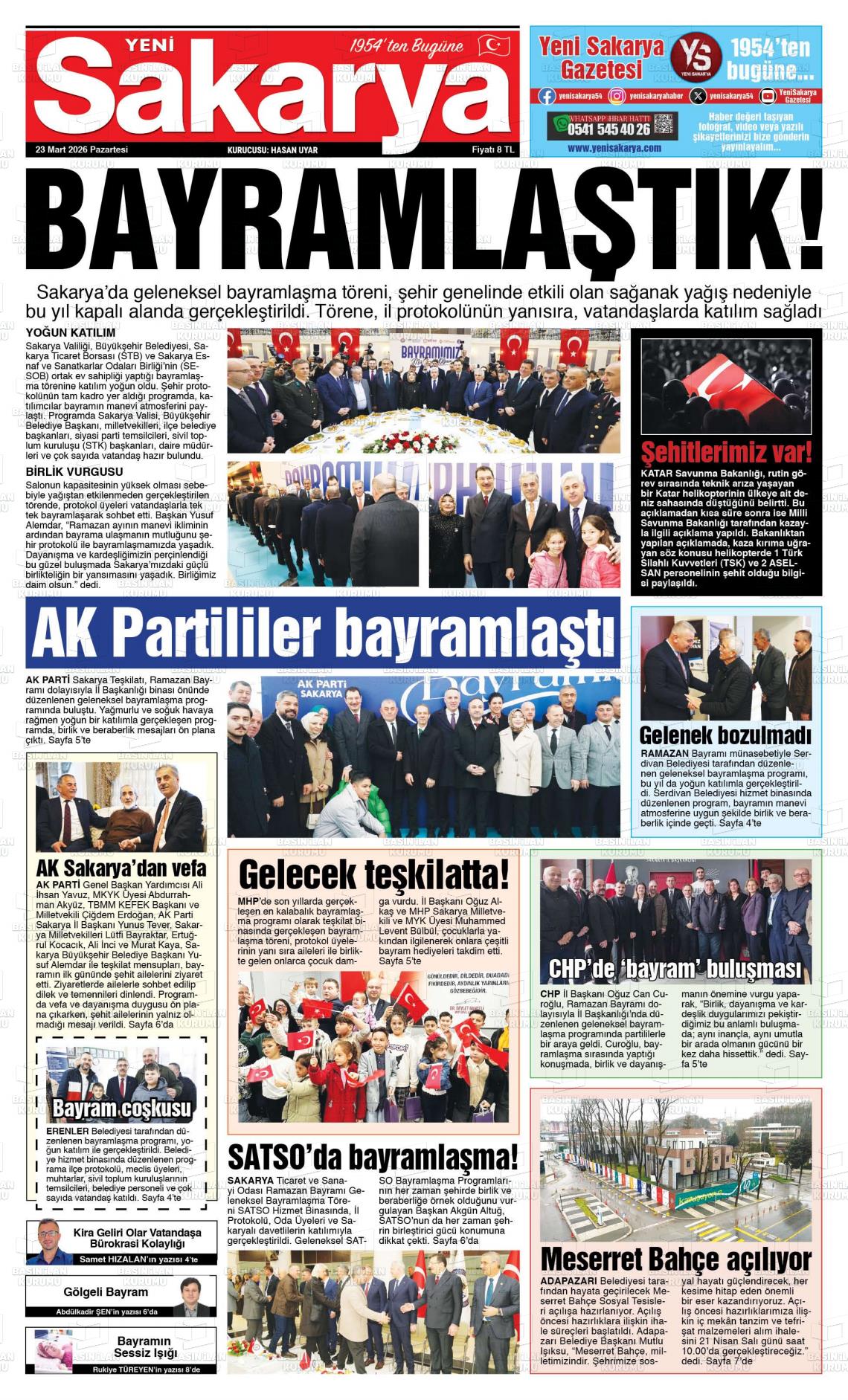 Sakarya Yeni 23.03.2026