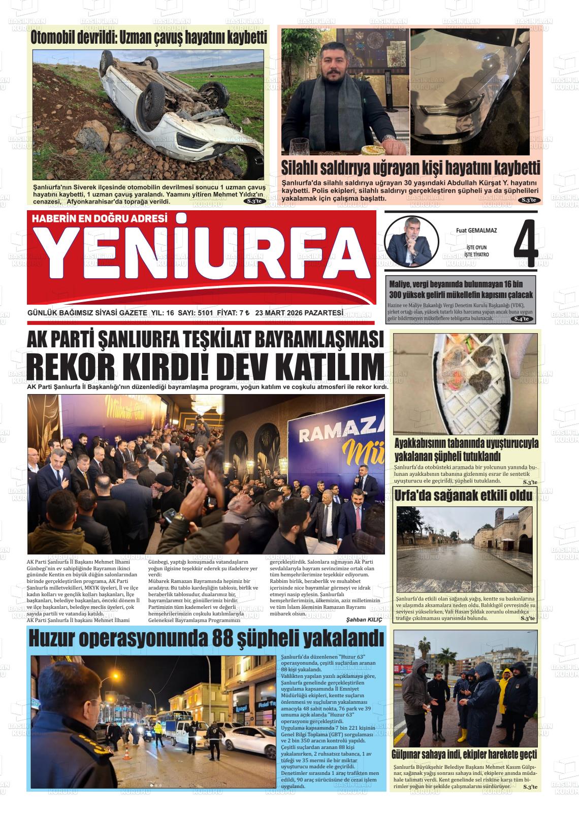 Sanliurfa Yeniurfa 23.03.2026
