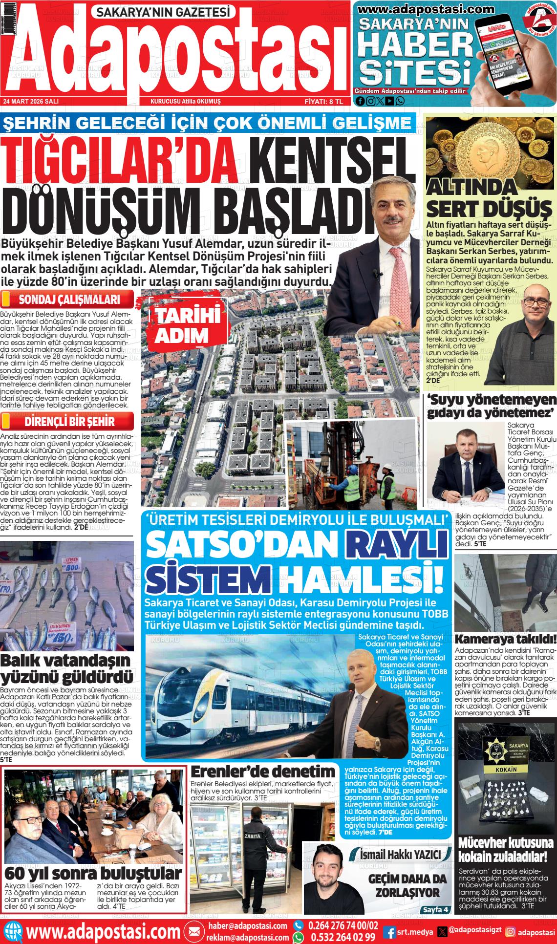 Sakarya Adapostasi 24.03.2026