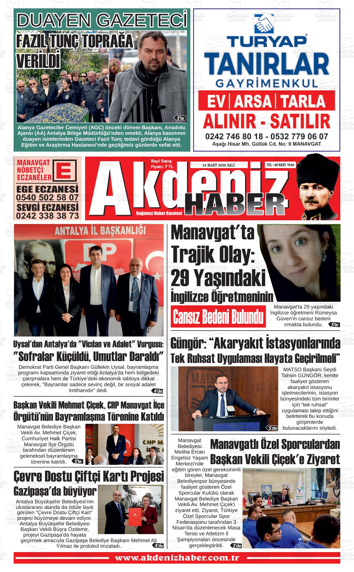 Antalya Akdenizhaber 24.03.2026