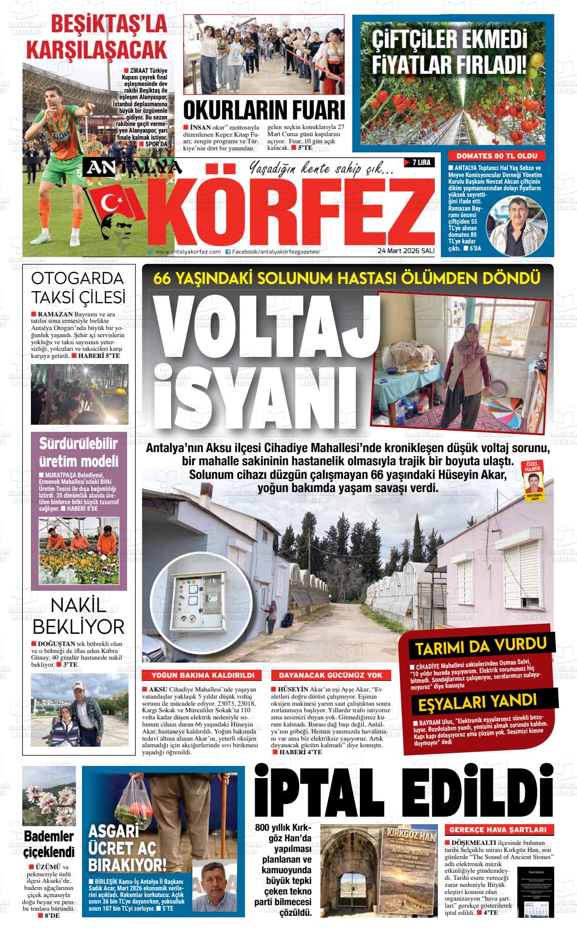 Antalya Korfez 24.03.2026