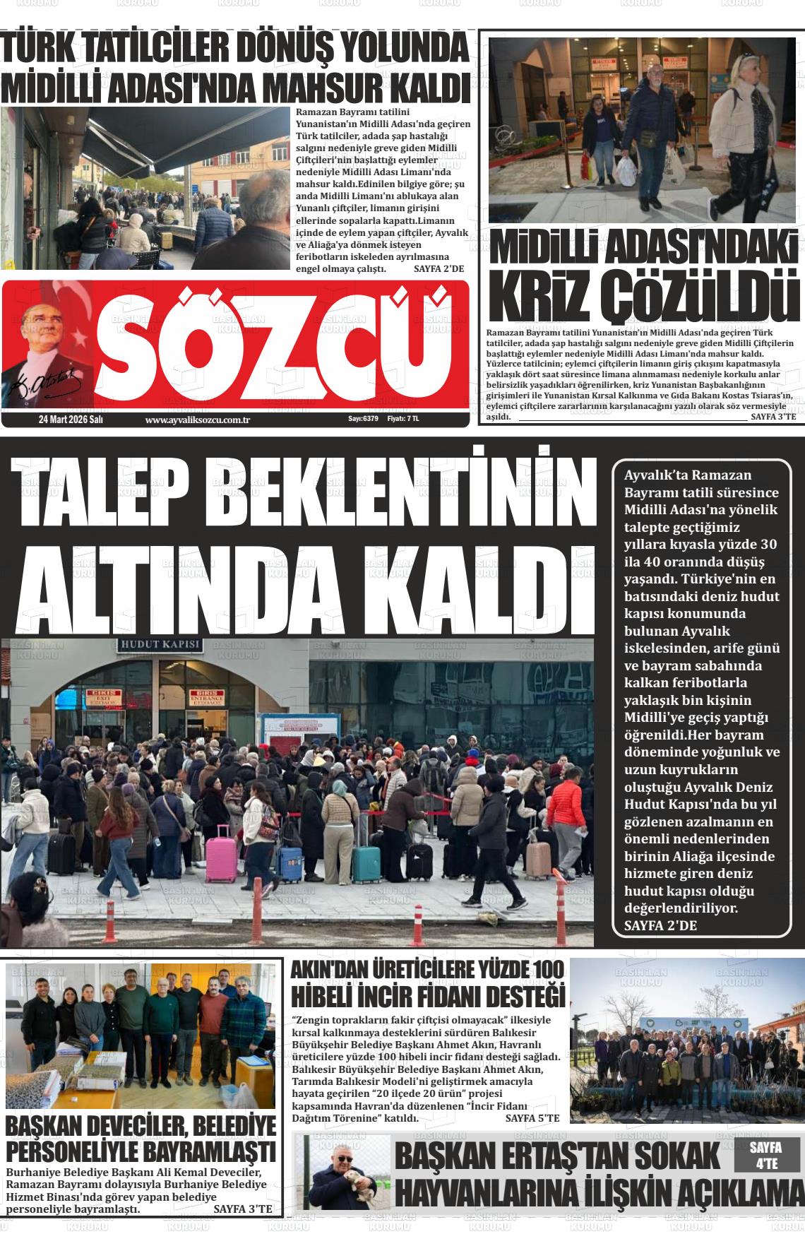 Balikesir Ayvaliksozcu 24.03.2026