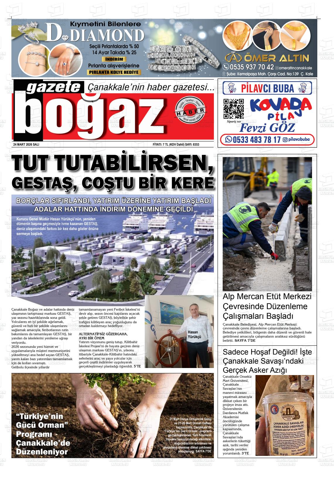 Canakkale Bogaz 24.03.2026