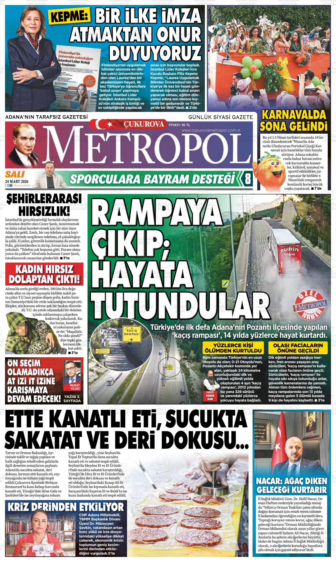 Adana Cukurovametropol 24.03.2026