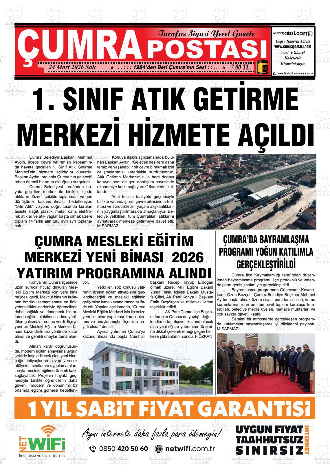 Konya Cumrapostasi 24.03.2026