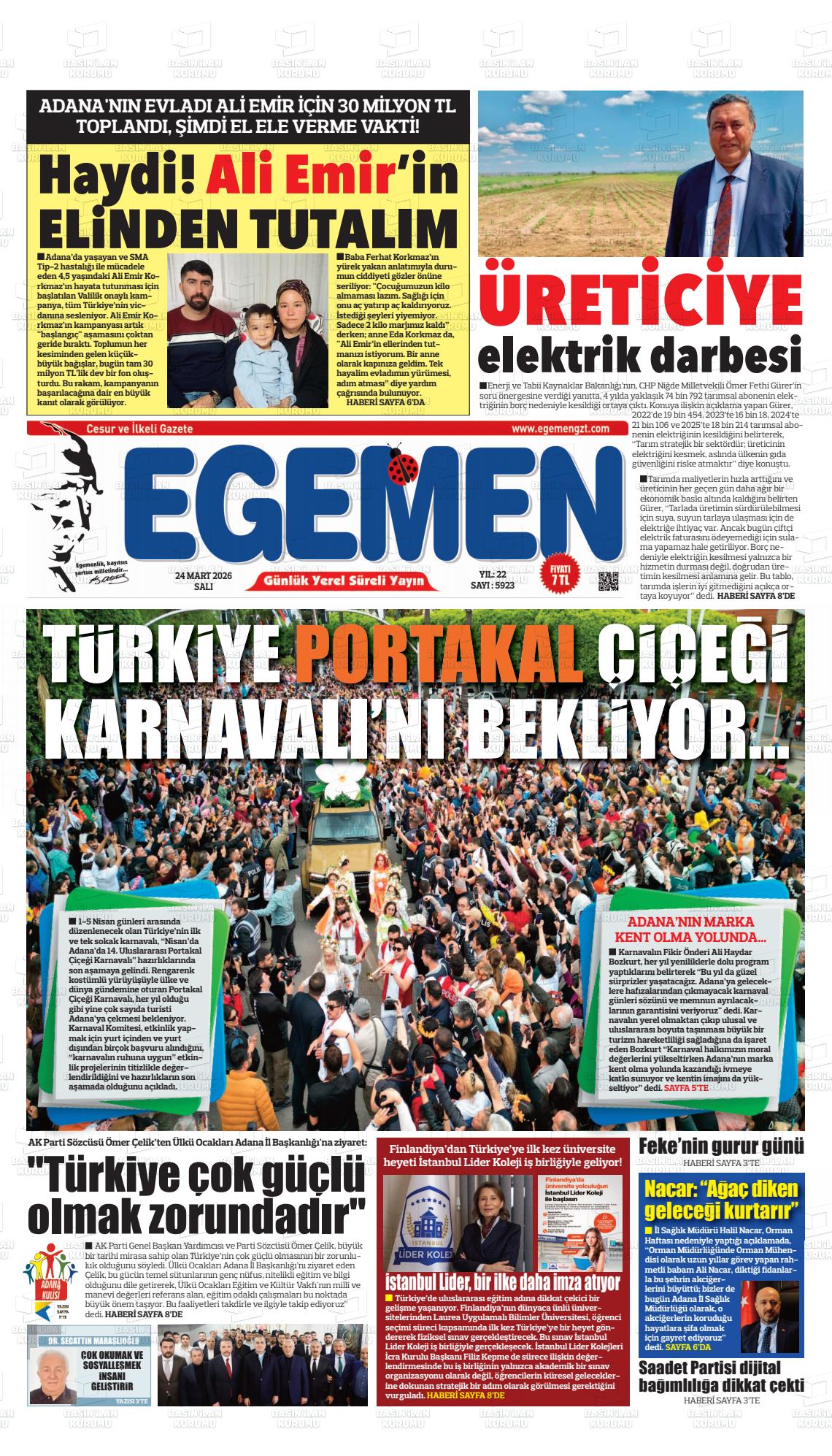 Adana Egemen 24.03.2026