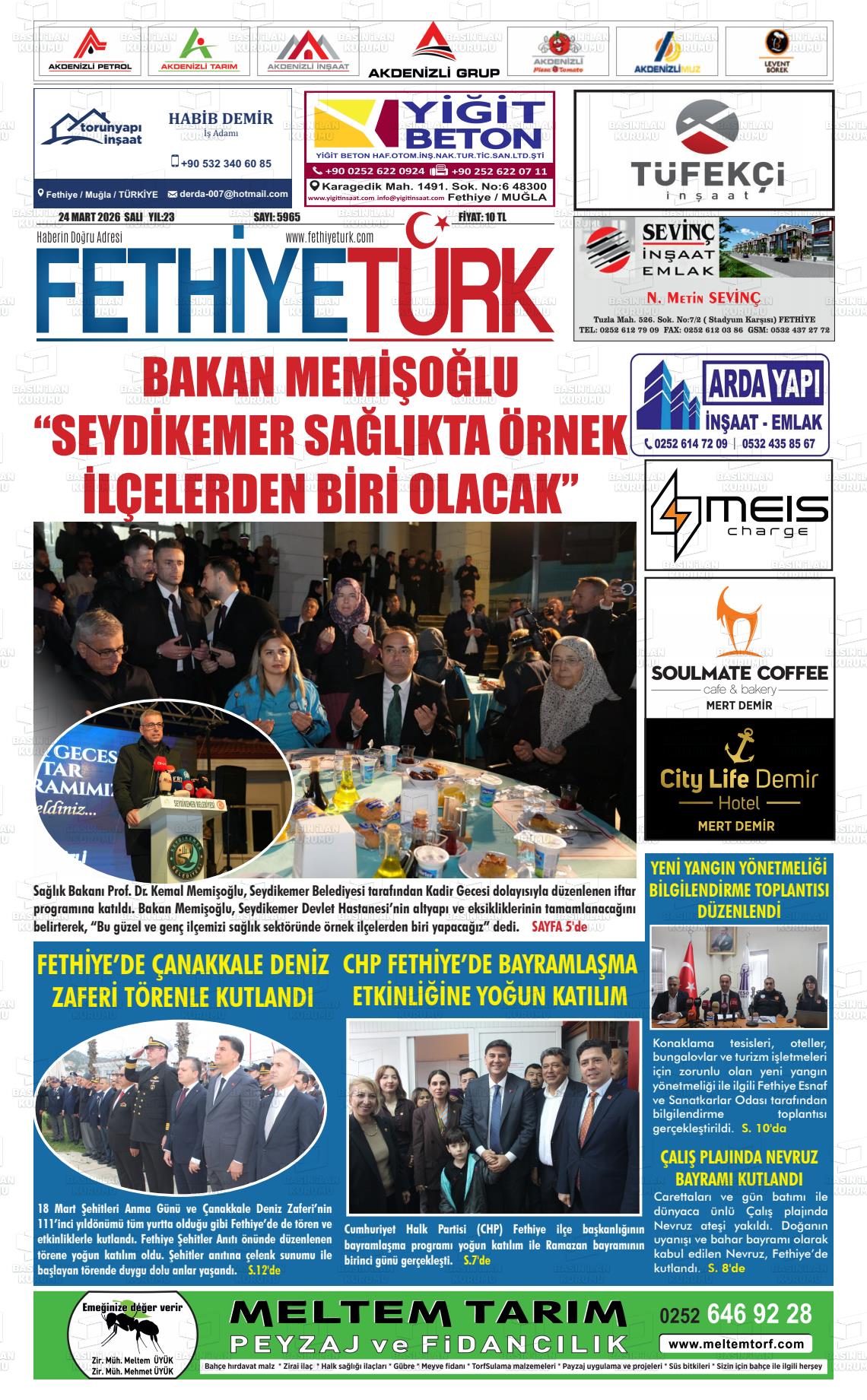 Mugla Gozdefethiye 24.03.2026