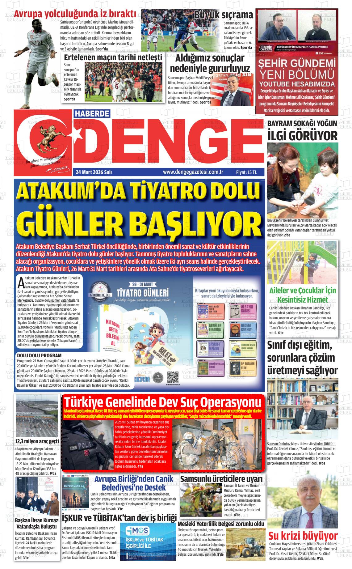 Samsun Haberdedenge 24.03.2026