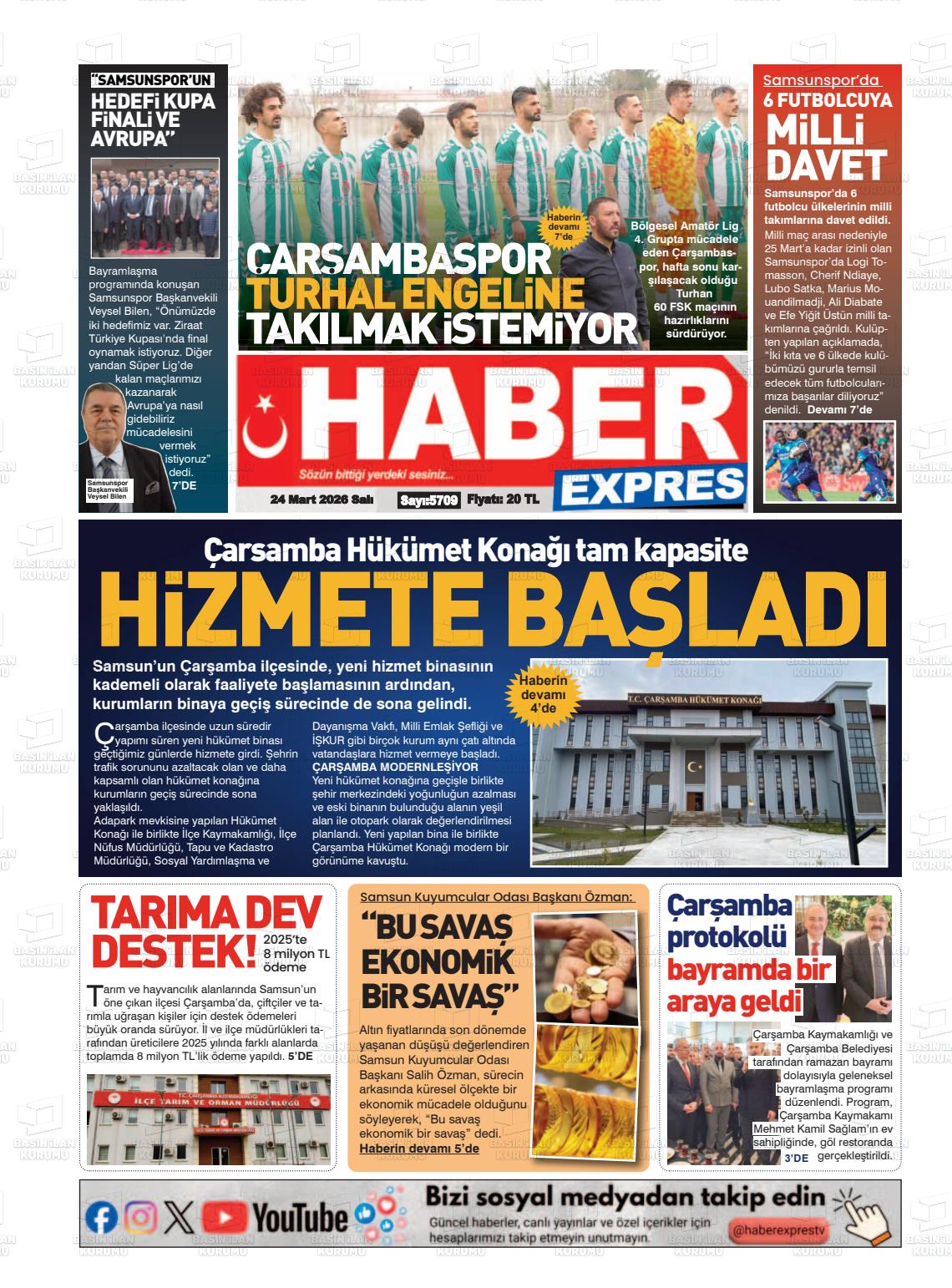 Samsun Haberexpres 24.03.2026