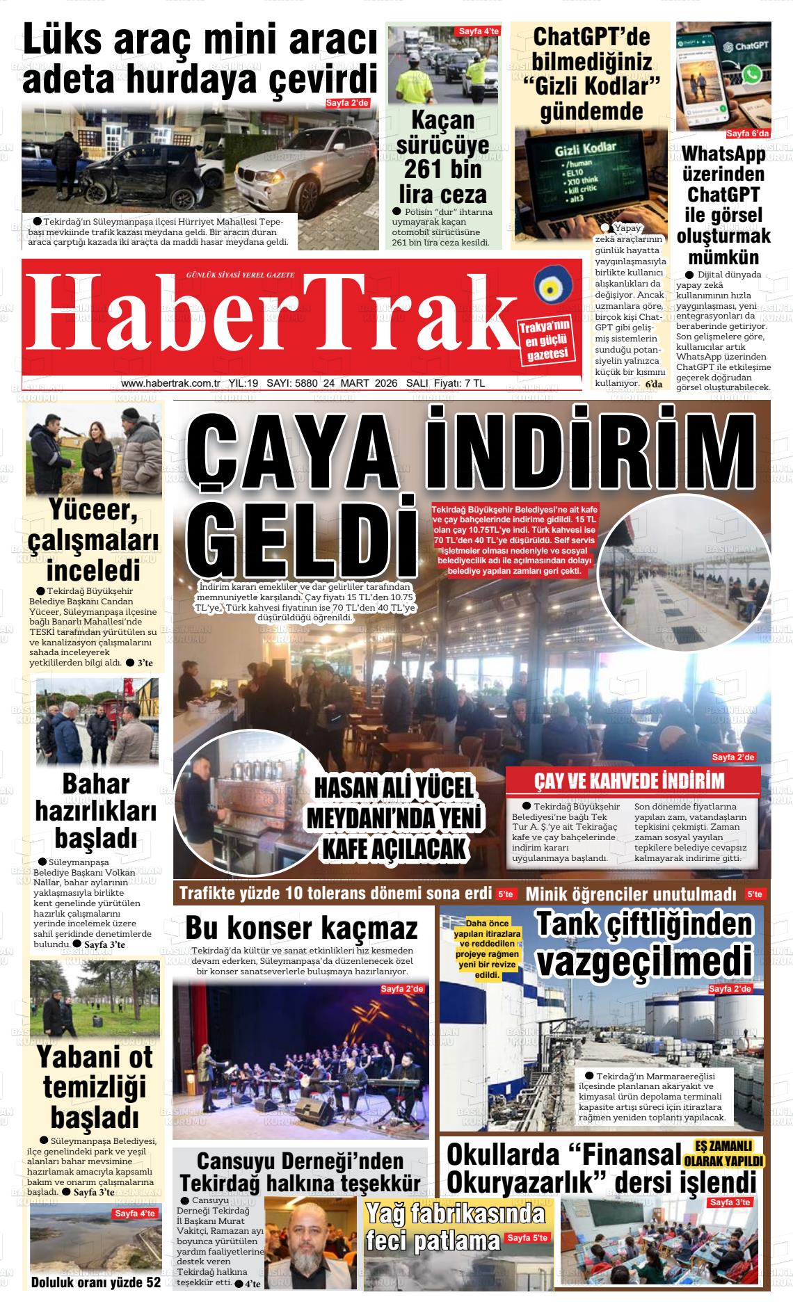 Tekirdag Habertrak 24.03.2026
