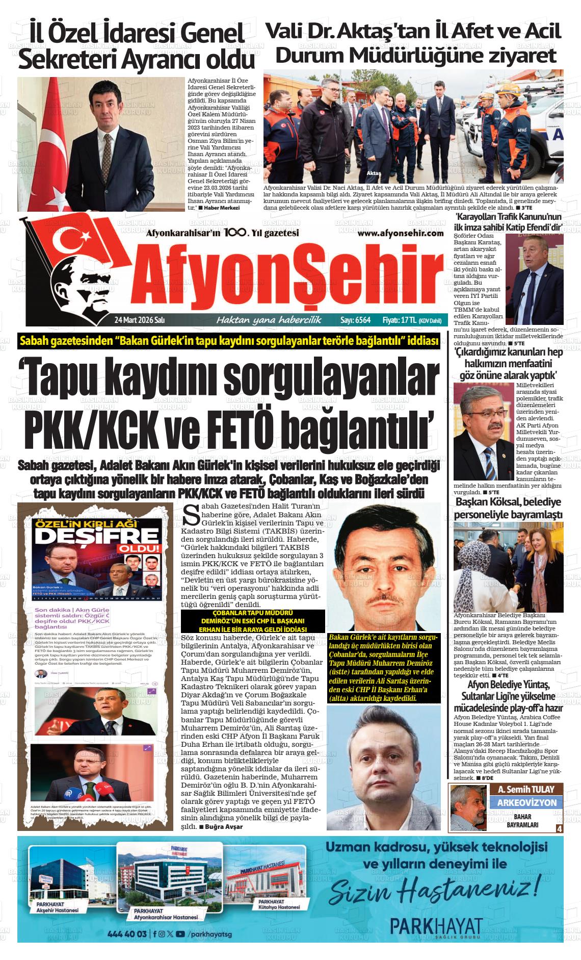 Afyonkarahisar Hisar 24.03.2026