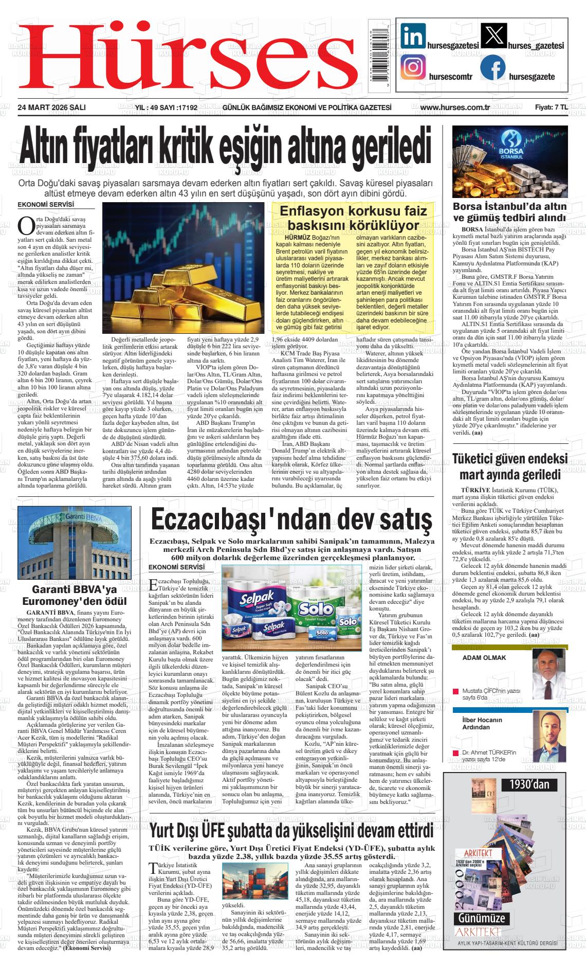 Hürses Gazetesi 24.03.2026