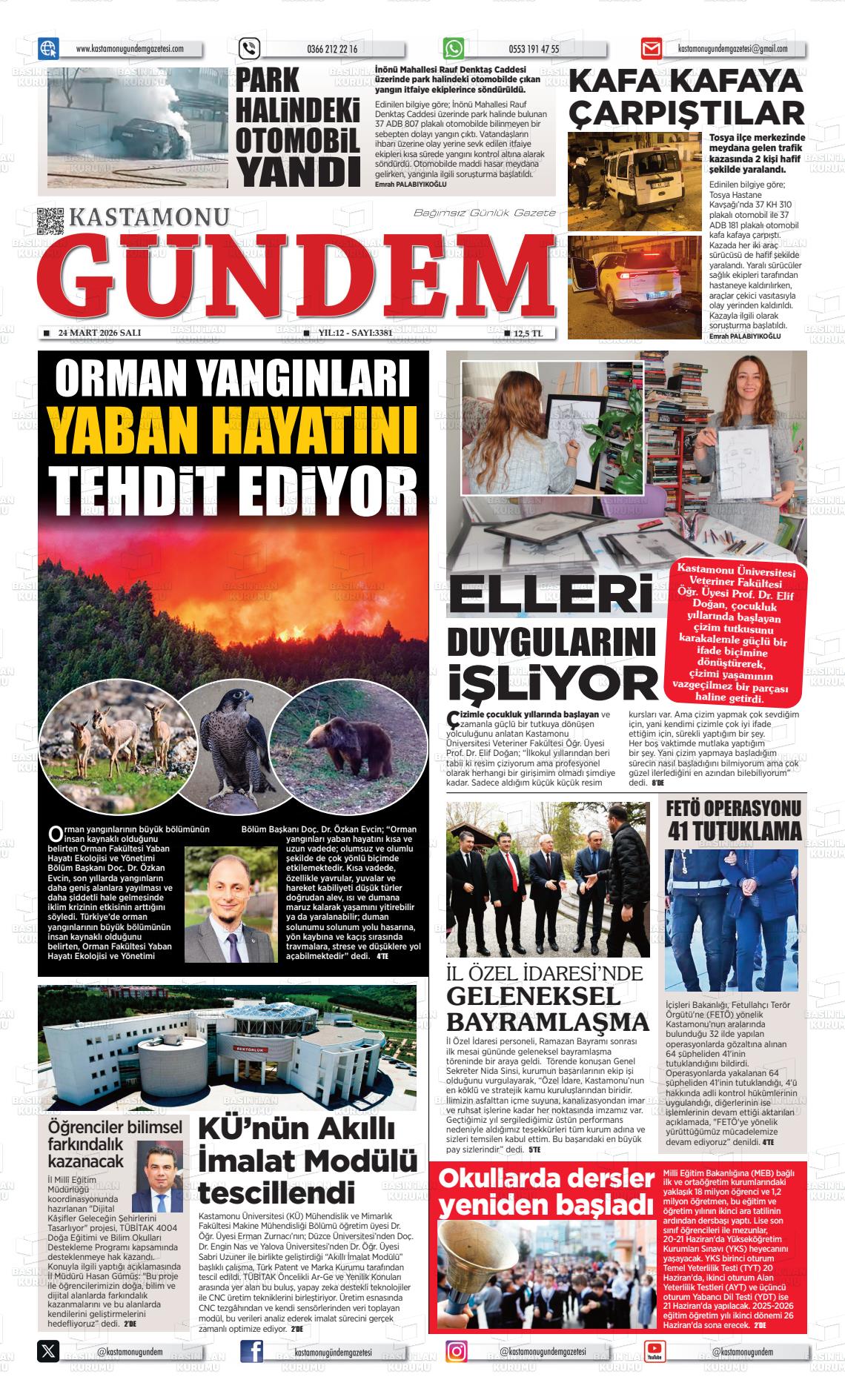Kastamonu Gundem 24.03.2026