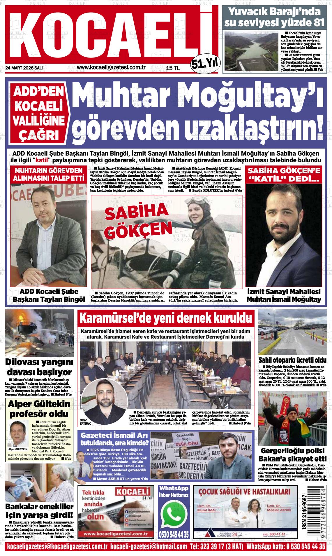 Kocaeli 24.03.2026