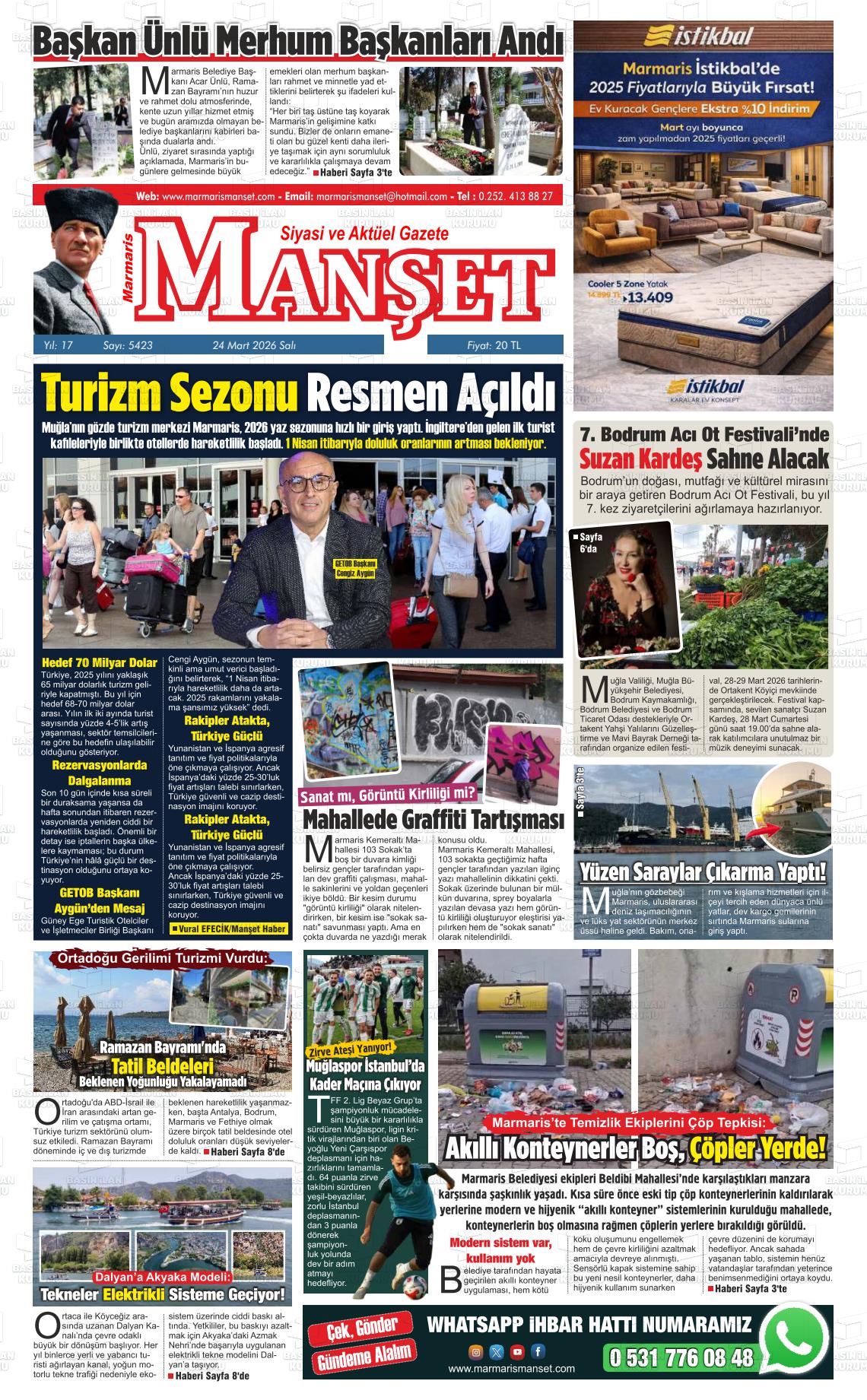 Mugla Manset 24.03.2026