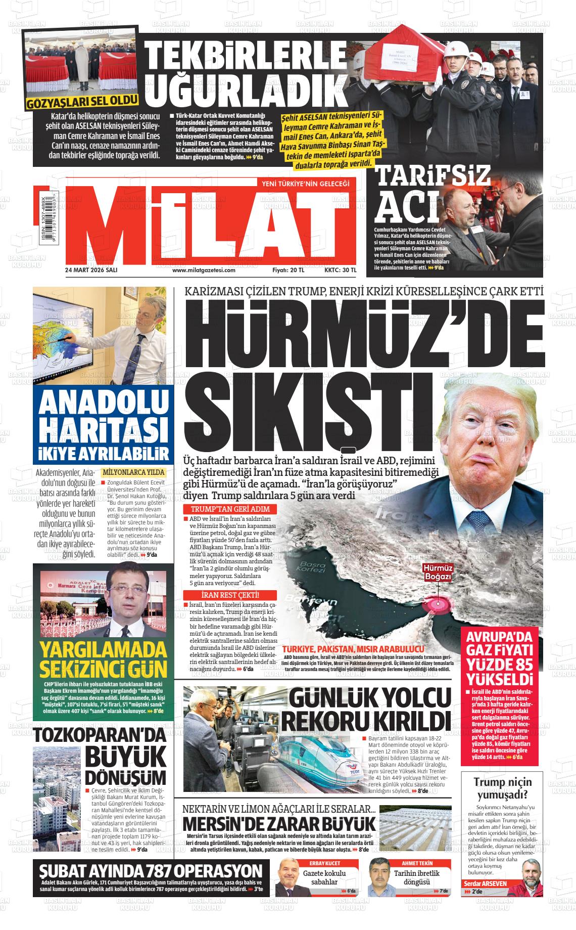 Milat Gazetesi 24.03.2026