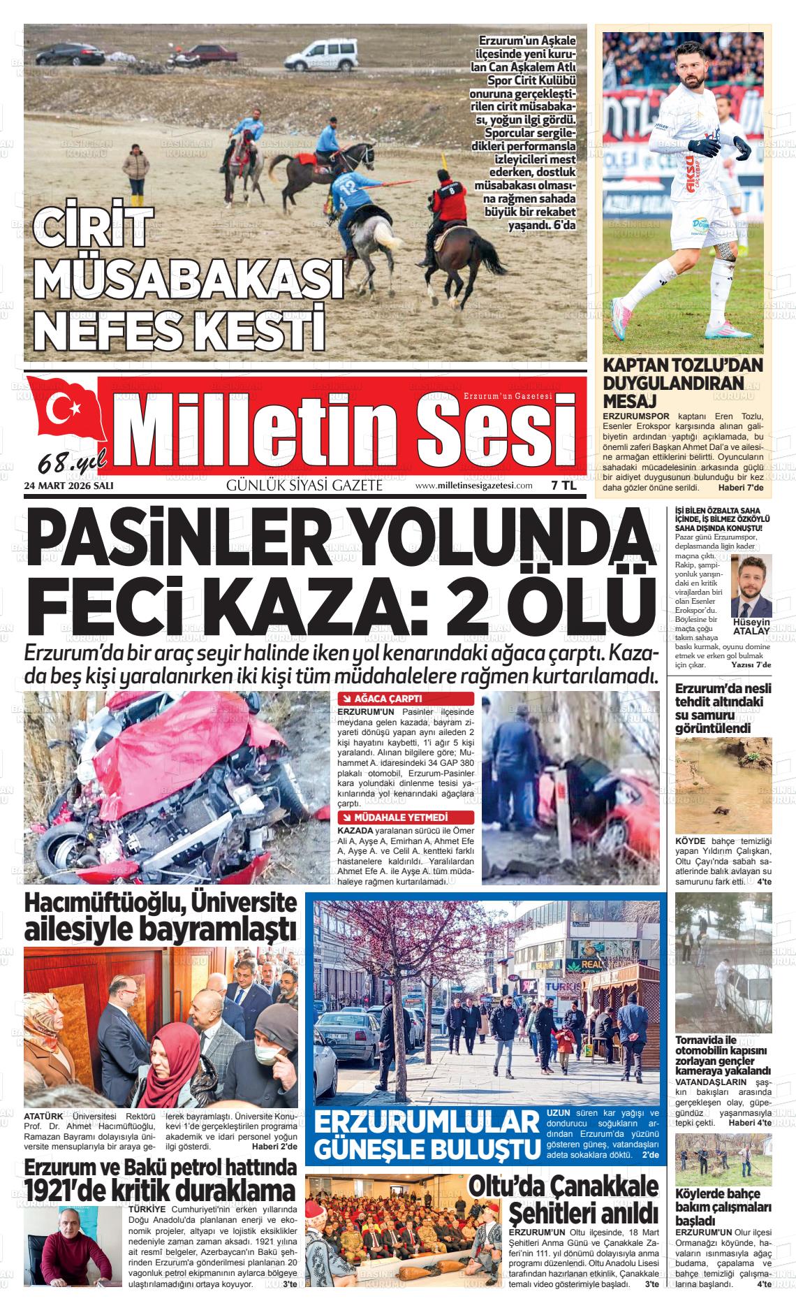 Erzurum Milletinsesi 24.03.2026
