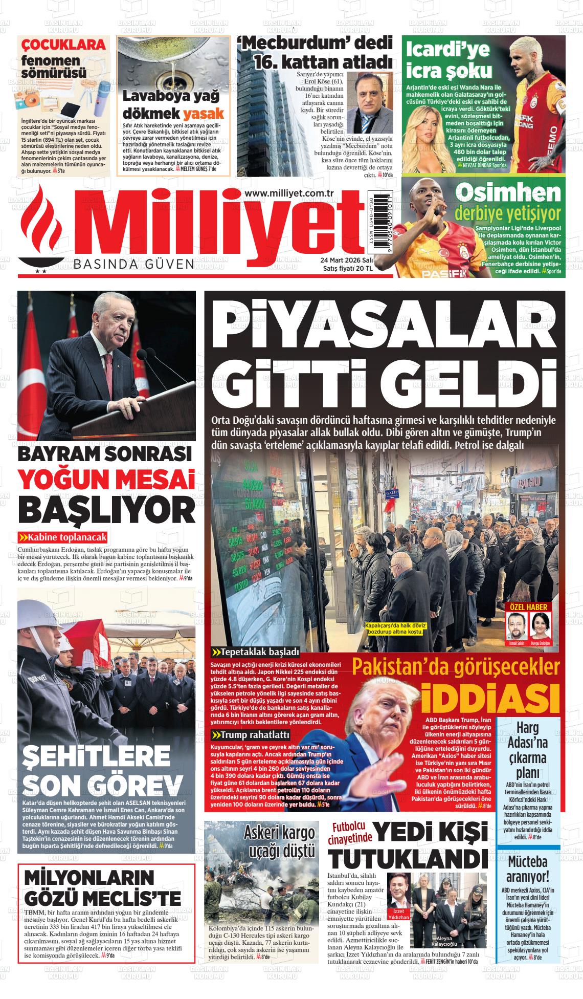 Milliyet Gazetesi 24.03.2026