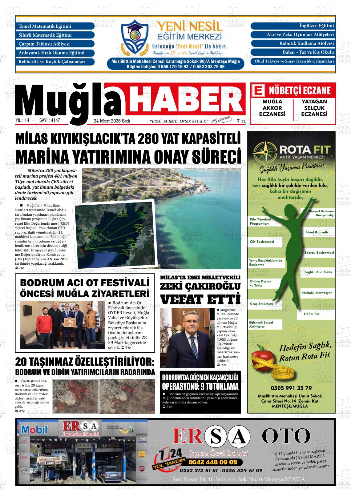 Mugla Haber 24.03.2026