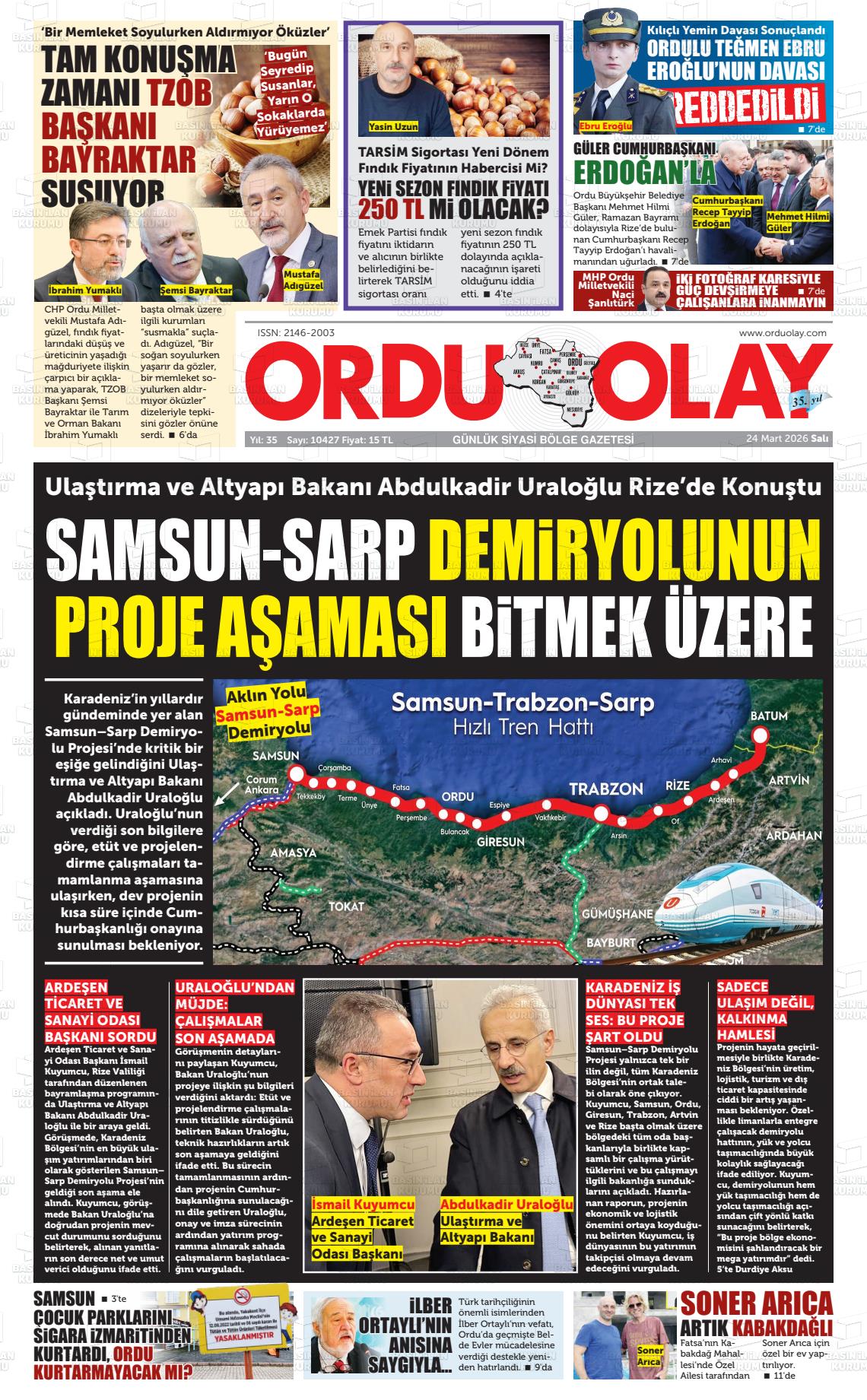 Ordu Olay 24.03.2026