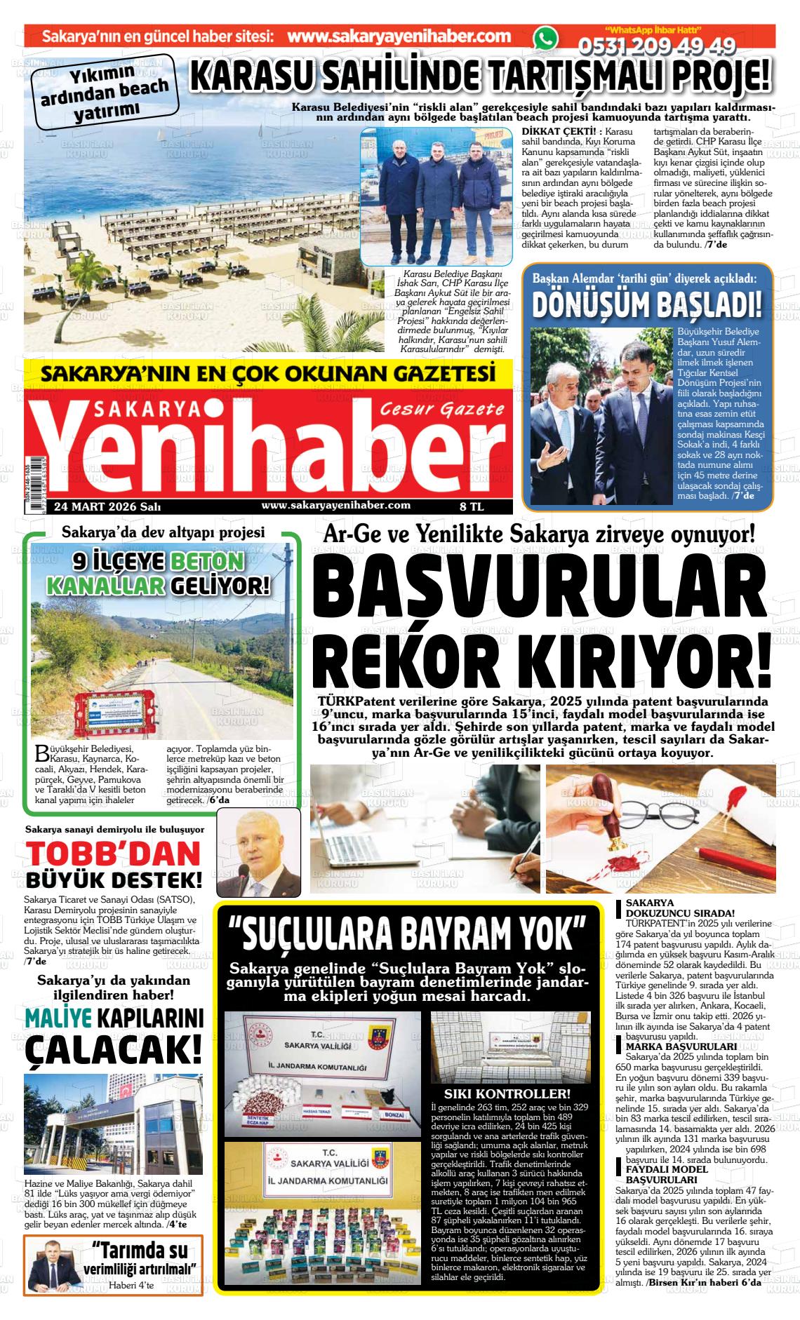Sakarya Yenihaber 24.03.2026