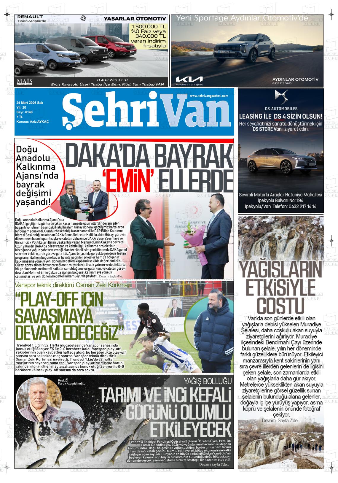 Van Sehri 24.03.2026