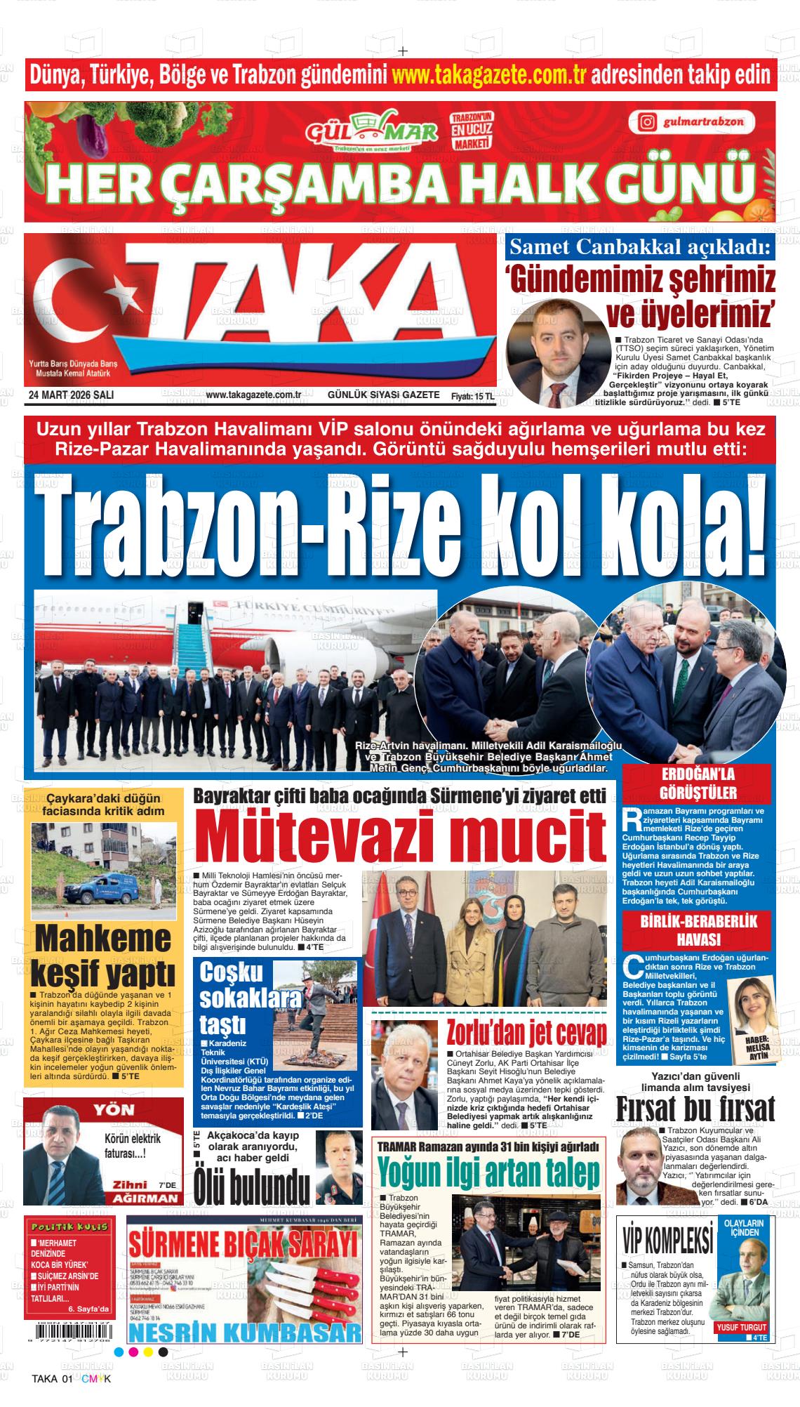 Trabzon Taka 24.03.2026