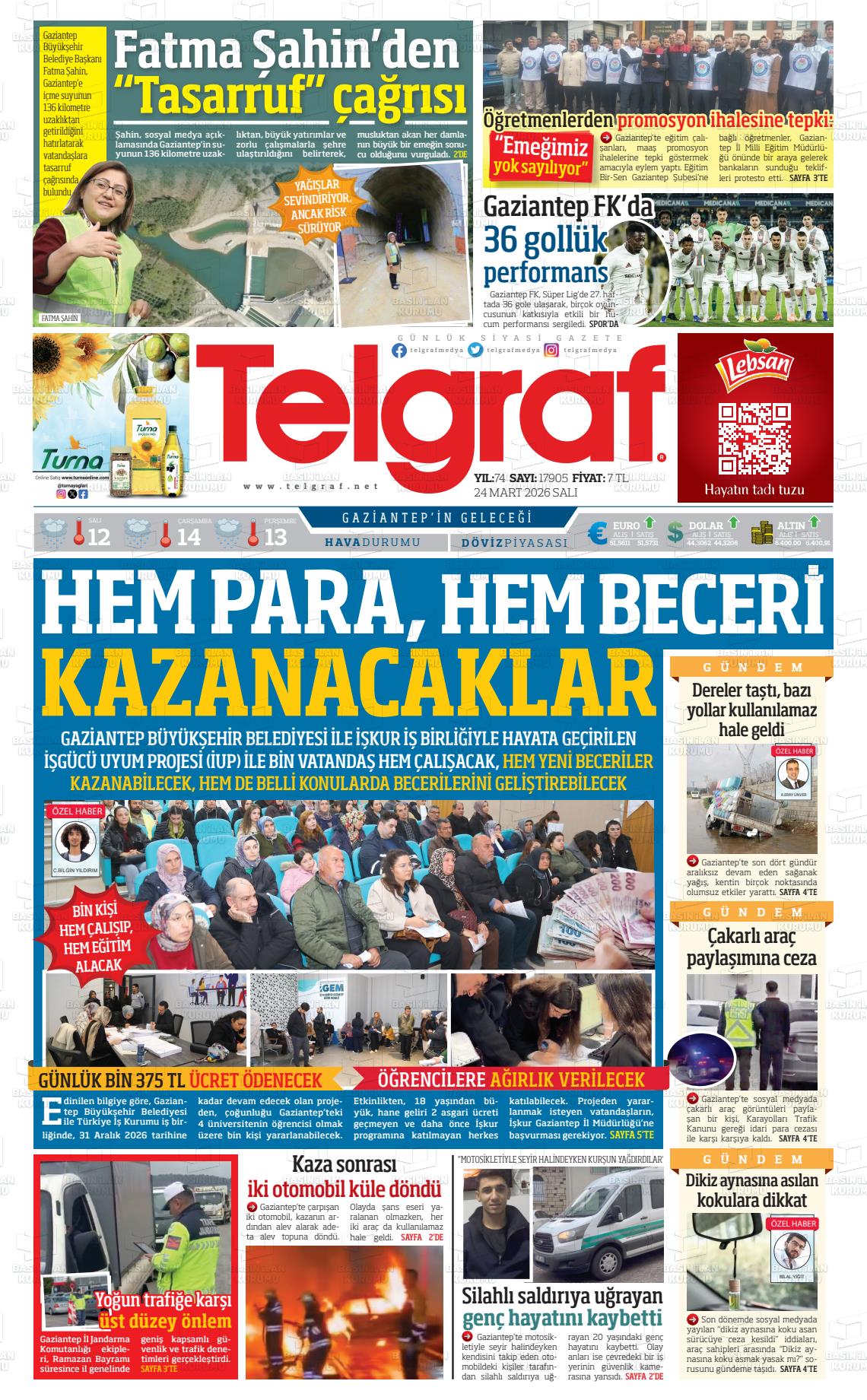 Gaziantep Telgraf 24.03.2026